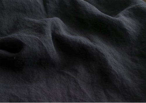 56% Leinen #2-BLACK stonewashed (500 g/m² - 145 cm) 
